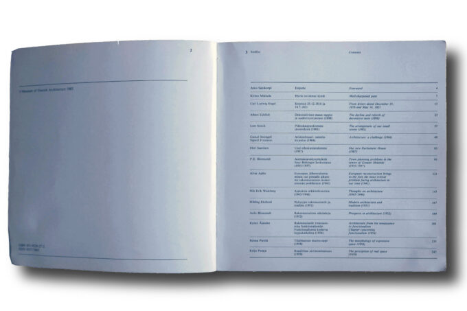 Abacus 3: Museum of Finnish Architecture Yearbook 1982