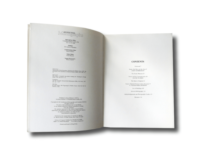 John Soane Architectural Monographs