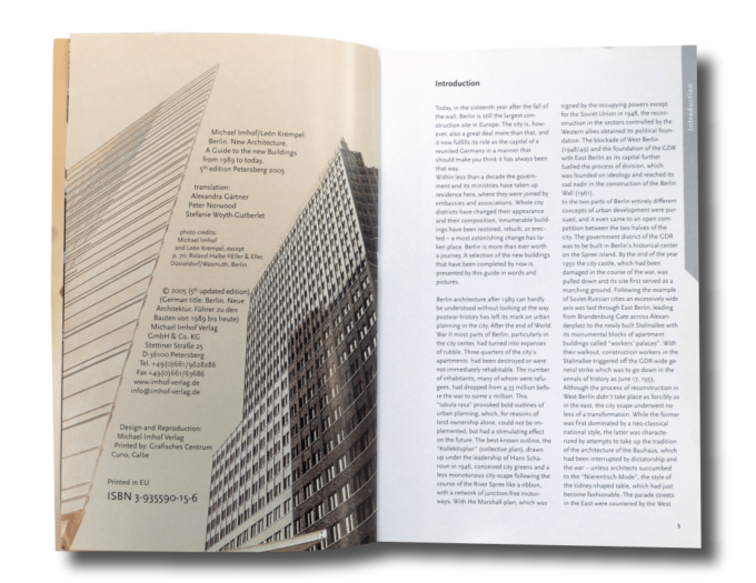 Berlin new architecture book