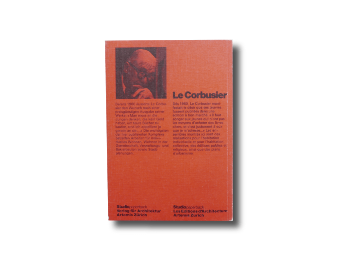Le Corbusier Studio paperback German and French edition