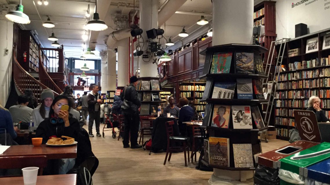 Housing Works bookstore and cafe on Crosby Street. Photo: Anni Vartola.