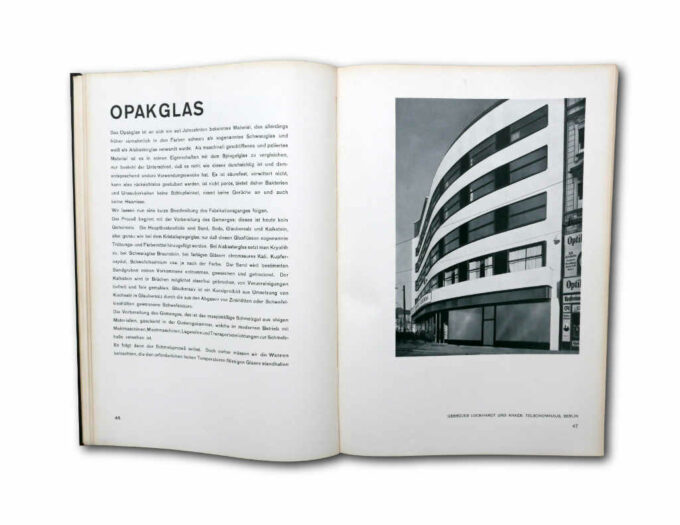 GLAS-auk2 Arthur Korn, Glas im Bau und als Gebrauchsgegenstand, Ernst Pollak Verlag 1929
