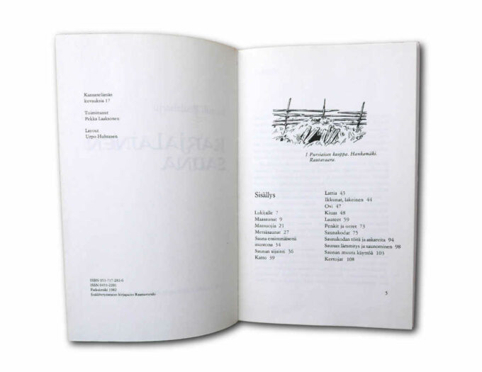 Karjalainen-sauna-sislu Samuli Paulaharju, Karjalainen sauna, SKS 1982