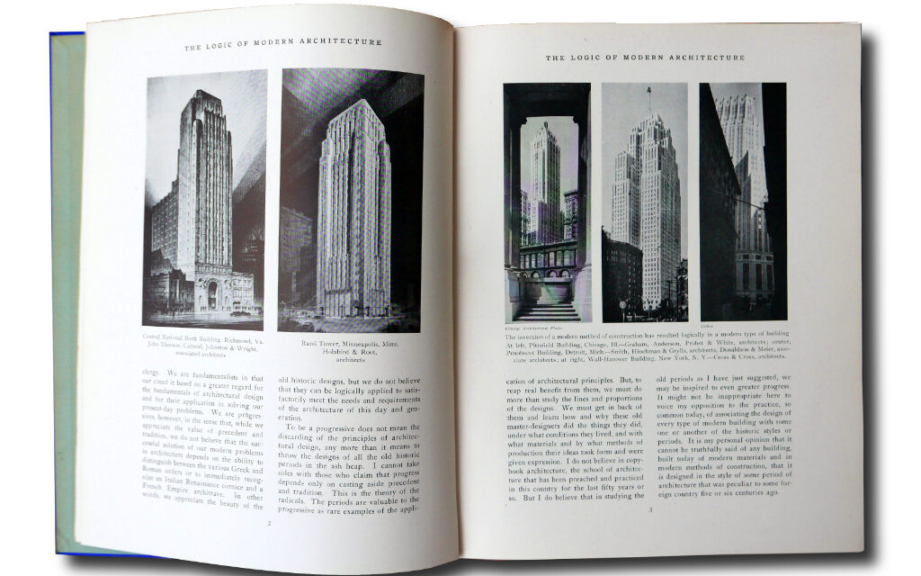 R. W. Sexton, The Logic of Modern Architecture, 1929
