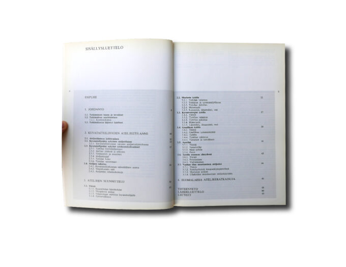 Ateljee-sislu Juha Ilonen, Jyrki Yläoutinen: Ateljee – Kuvataiteilijan työväline, 1984