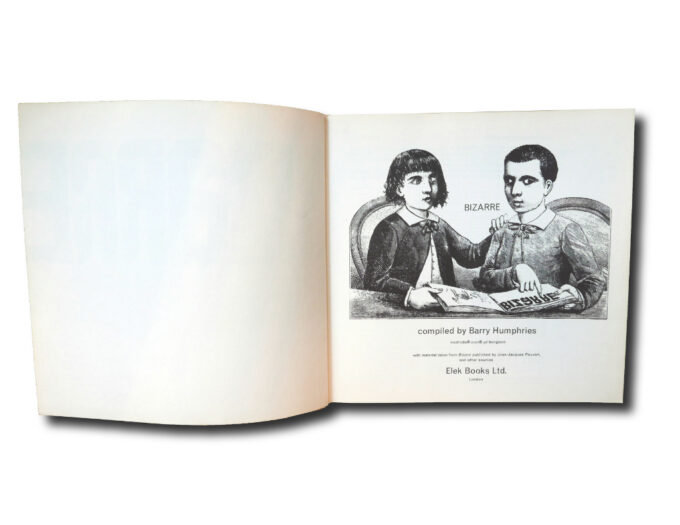 Image of the book: Barry Humphries: Bizarre (Elek Books Limited 1965)