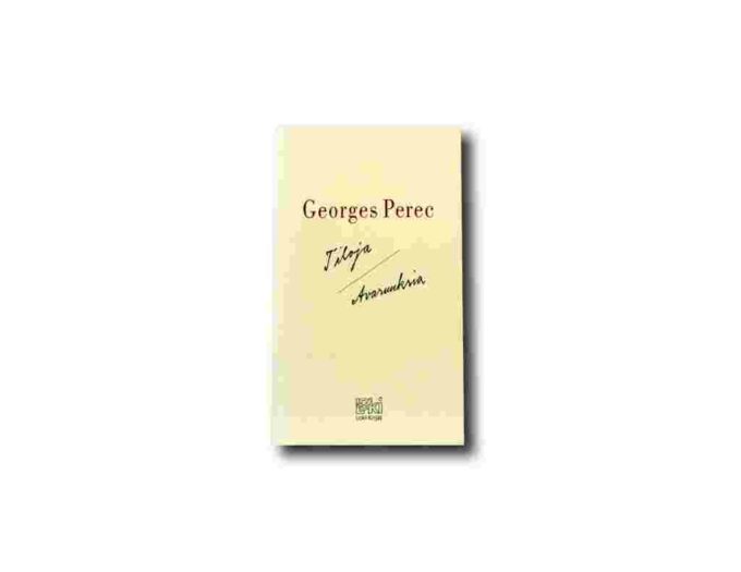 Perec-Tiloja-avaruuksia-kansi Image of the book Tiloja / Avaruuksia