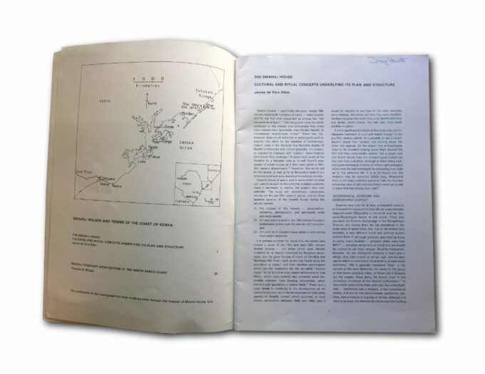 Image of the book Swahili houses and tombs of the coast of Kenya