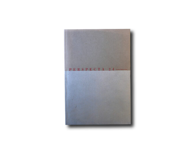 Perspecta-24-kansi Image of the book Perspecta 24: The Yale Architectural Journal