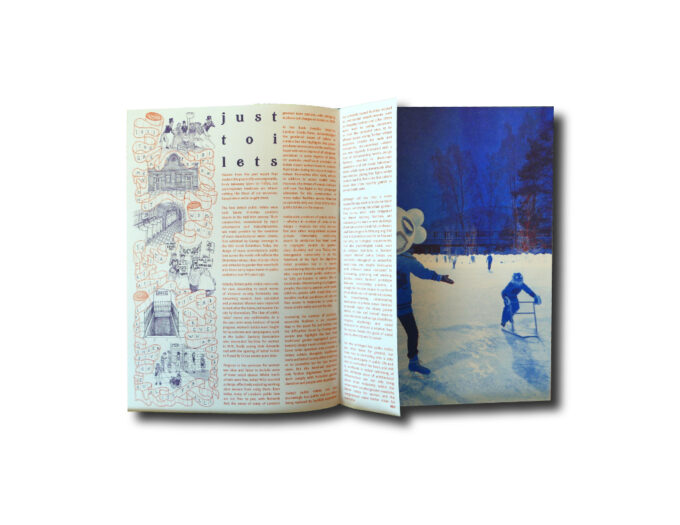 Image of a spread in BUM editions issue 2