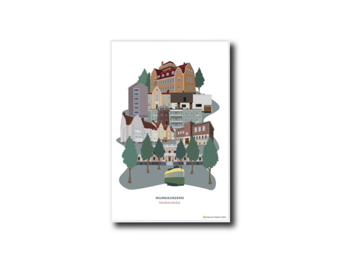 Munkkiniemi-aiheinen juliste by Posteristudio