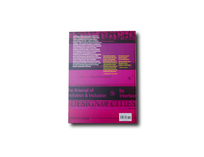 Buildings-in-Print-John-Hill-taka Back cover of of the book Buildings in Print