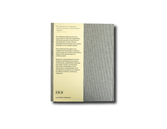 Kahn-The-Importance-of-Drawing-taka Back cover of the book Louis Kahn: The Importance of Drawing