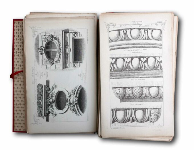 Sample spread of the binder containing 125 folios of Antoine Raguenet's Matériaux et Documents