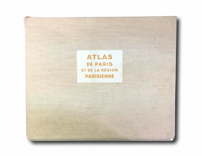 Atlas-de-Paris-kansi Cover of the map set Atlas de Paris et de la Région parisienne