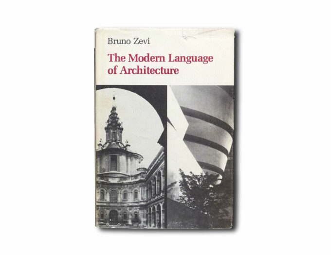 Zevi-The-Modern-Language-of-Architecture-kansi Image showing the book The Modern Language of Architecture