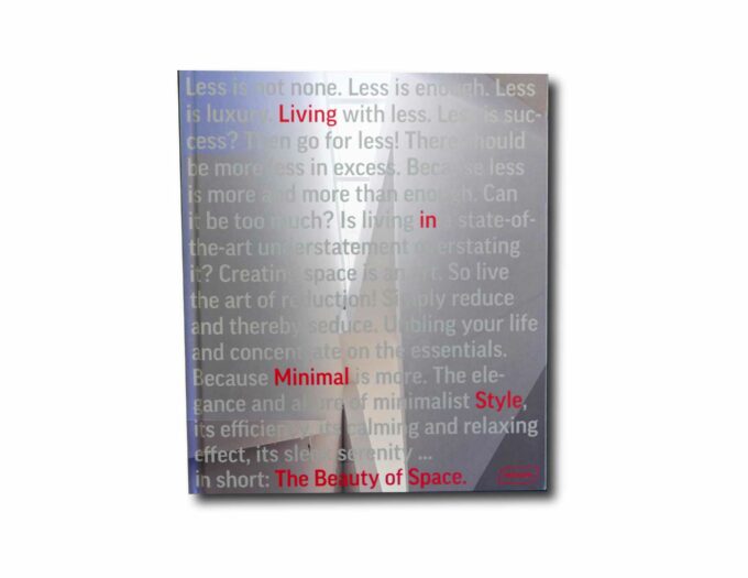 Image showing the book The Beauty of Space – Living in Minimal Style
