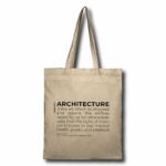 bookm-ark.live customised tote bag with a quote from John Ruskin