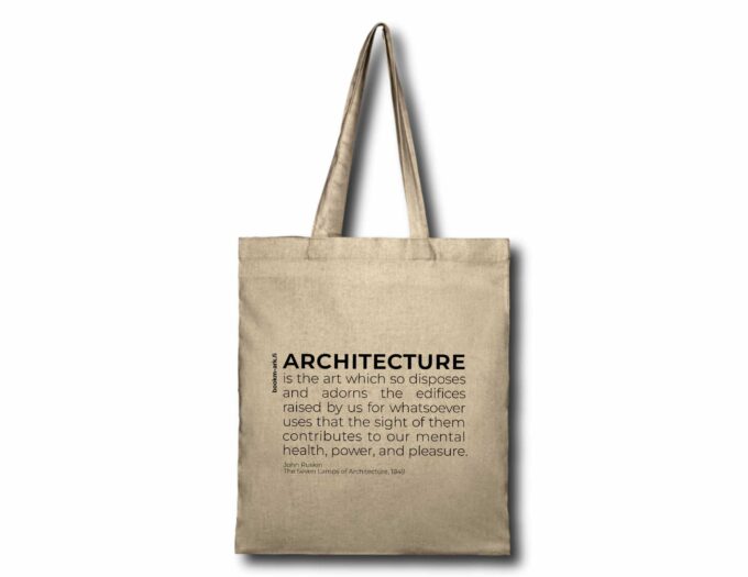 Ruskin-bag bookm-ark.live customised tote bag with a quote from John Ruskin