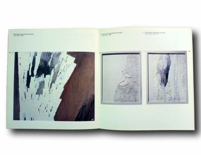 Photo showing a sample spread of the book Alvar Aalto kuvataiteilijana / som bildkonstrnär / as artist