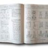 Photo showing a sample spread of the book Architectural Graphic Standards