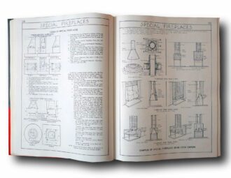 Photo showing a sample spread of the book Architectural Graphic Standards