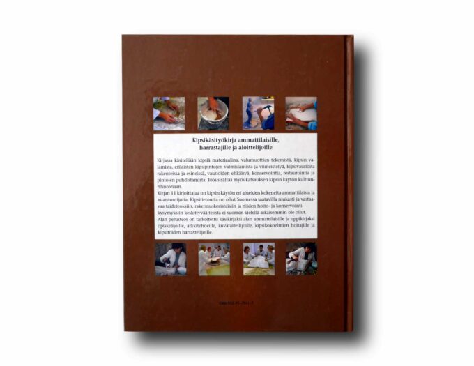 Photo showing a sample spread of the book Kipsi – Veistosten ja rakennuskoristeiden valmistus