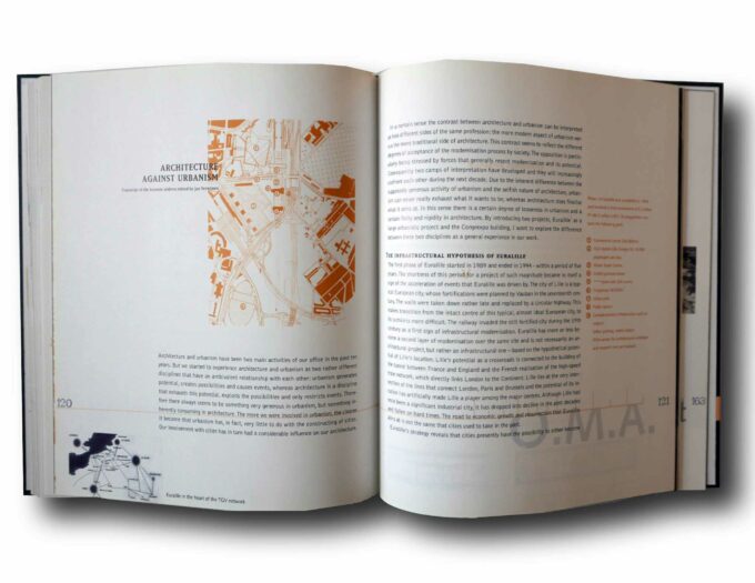 Photo showing a sample spread of the book Managing Urban Change