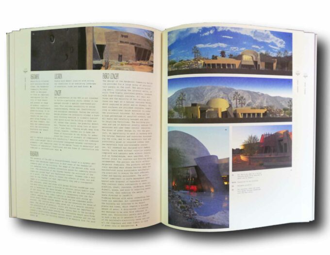 Photo showing a sample spread of the book Architecture of Change 2