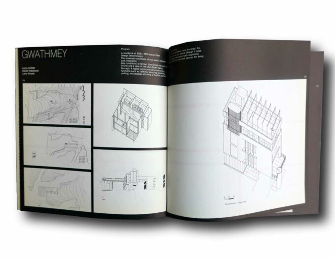 Explorations-Houstonin-arkkitehtikoulun-oppilastoita-auk Photo showing a sample spread of the book Explorations – Löytöretkiä