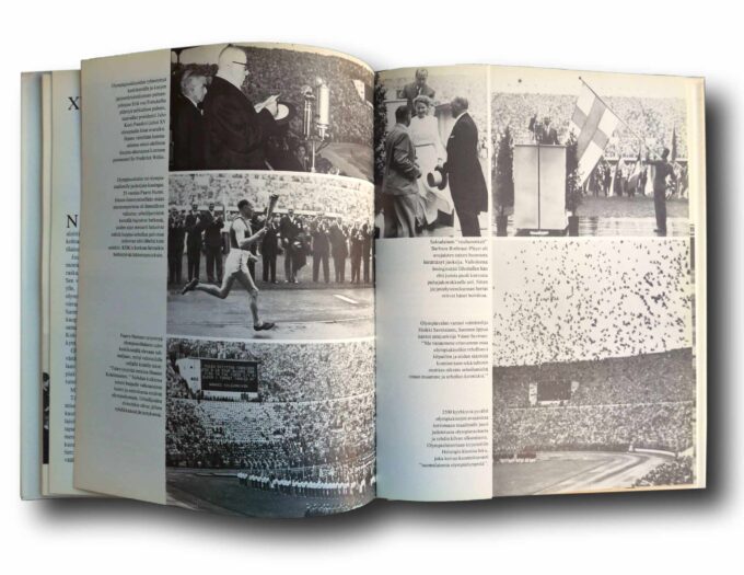 Helsingin-Olympiastadion-auk Photo showing a sample spread of the book Helsingin Olympiastadion