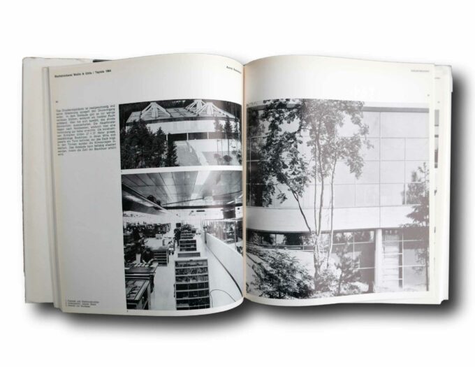 Photo showing a sample spread of the book Neue architektur in Finnland