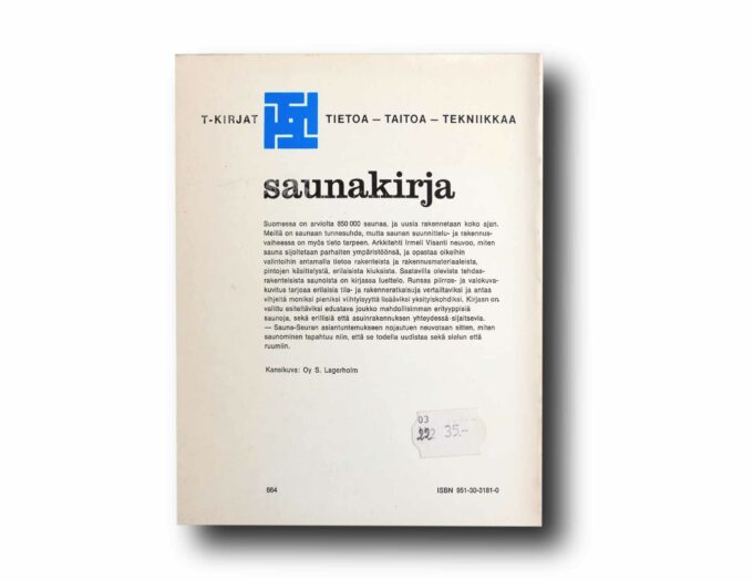 Photo showing a sample spread of the book Saunakirja