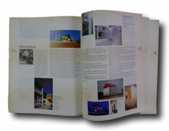 Photo showing a sample spread of the book 6th International Architecture Exhibition: Sensing the Future – The Architect as Seismograph