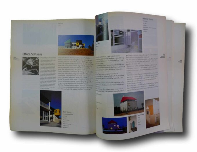 Photo showing a sample spread of the book 6th International Architecture Exhibition: Sensing the Future – The Architect as Seismograph