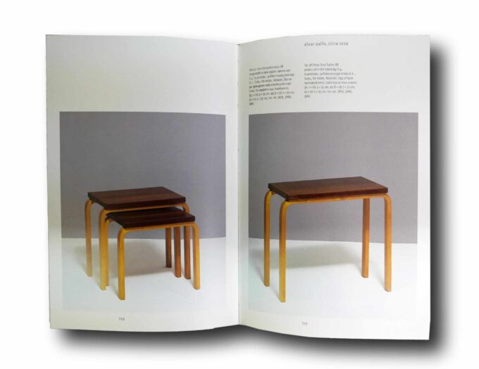 Alvar-Aino-Aalto-Design-Collection-Bischofberger-auk Photo showing a sample spread of the book Alvar & Aino Aalto. Design. Collection Bischofberger
