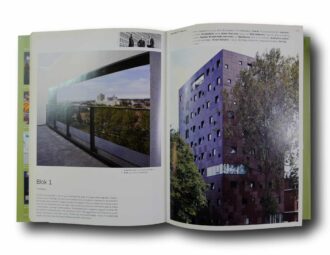 Photo showing a sample spread of the book Apartment Buildings