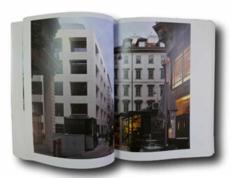 Photo showing a sample spread of the book David Chipperfield Architects