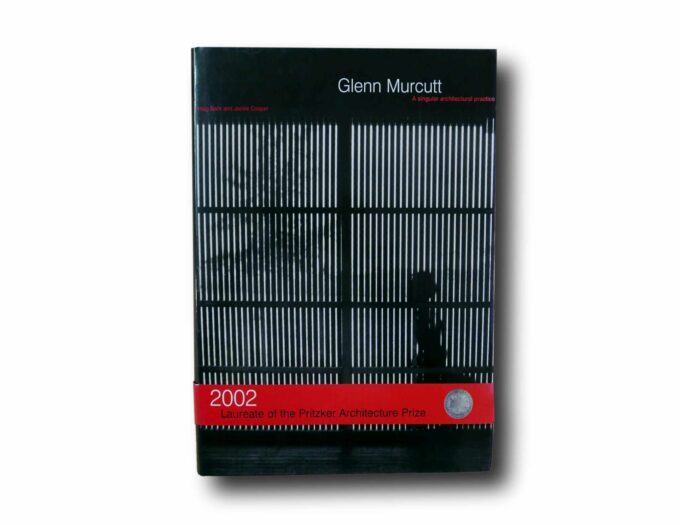 Glenn-Murcutt-2002-Pritzker-kansi Photo showing the book Glenn Murcutt: A Singular Architectural Practice