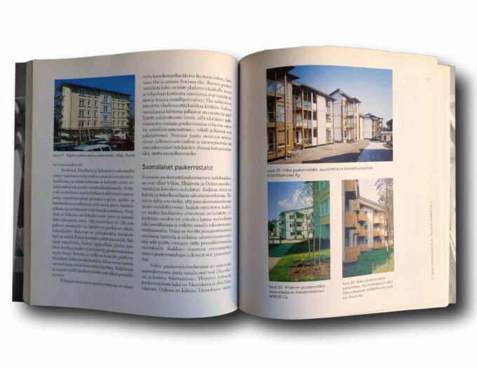 Metsa-ja-puu-IV-Puinen-rakennus-auk Photo showing a sample spread of the book Metsä ja puu IV