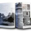 Photo showing a sample spread of the book Norske tradisjonelle tømmerhus – ノルウェ-の木造民家 丸太組積造の世界