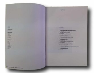 Photo showing a sample spread of the book Perspecta 16