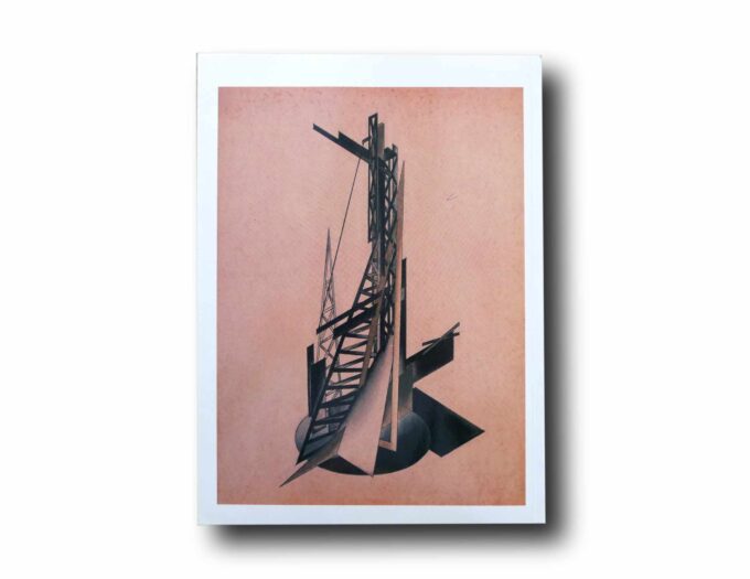 Photo showing a sample spread of the book A.D. Architectural Design 59 7/8 1989 Russian Constructivism & Iakov Chernikhov