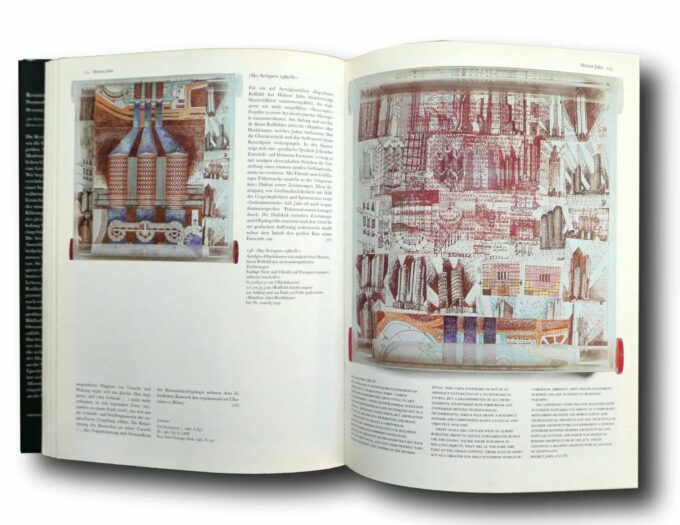 Die-Revision-der-Moderne-auk Photo showing a sample spread of the book Die Revision der Moderne: Postmoderne Architektur 1960–1980