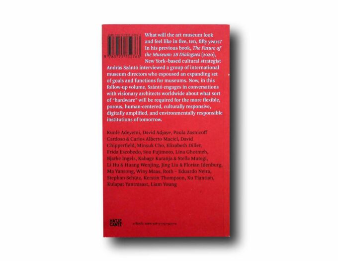 Photo showing a sample spread of the book Imagining the Future Museum