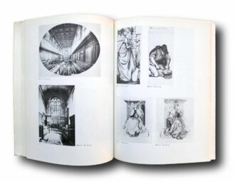 Photo showing a sample spread of the book Morris & Company in Cambridge