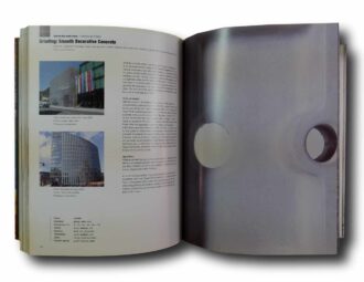 Photo showing a sample spread of the book Skins for Buildings