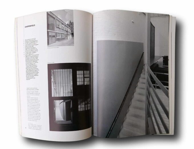 AMC-89-20-Jeunes-Architectes-en-Europe-auk Photo showing a sample spread of the book Revue d'Architecture AMC No 23/24 Déc.88–Janv.89
