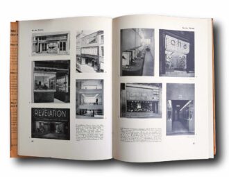 Photo showing a sample spread of the book Ladenbau: Baubücher Band 15