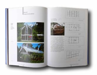 Photo showing a sample spread of the book Der Neue Holzbau